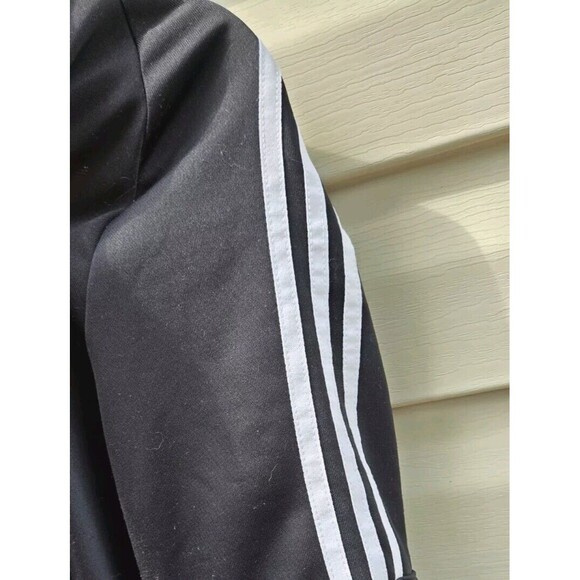 Mens ADIDAS Lightweight Golf Jacket Size Large L Black 3 Stripes UPF50 Full Zip - Picture 7 of 15